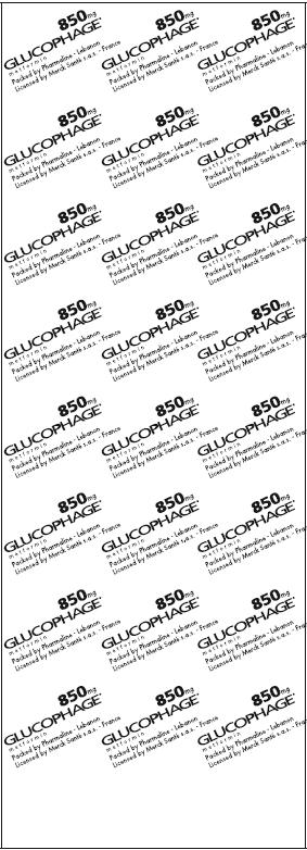 Glucophage Comprimés 850mg